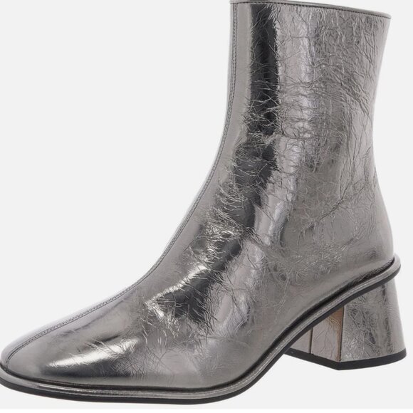 Coach Metallic Zipper Booties 8 - Picture 1 of 2